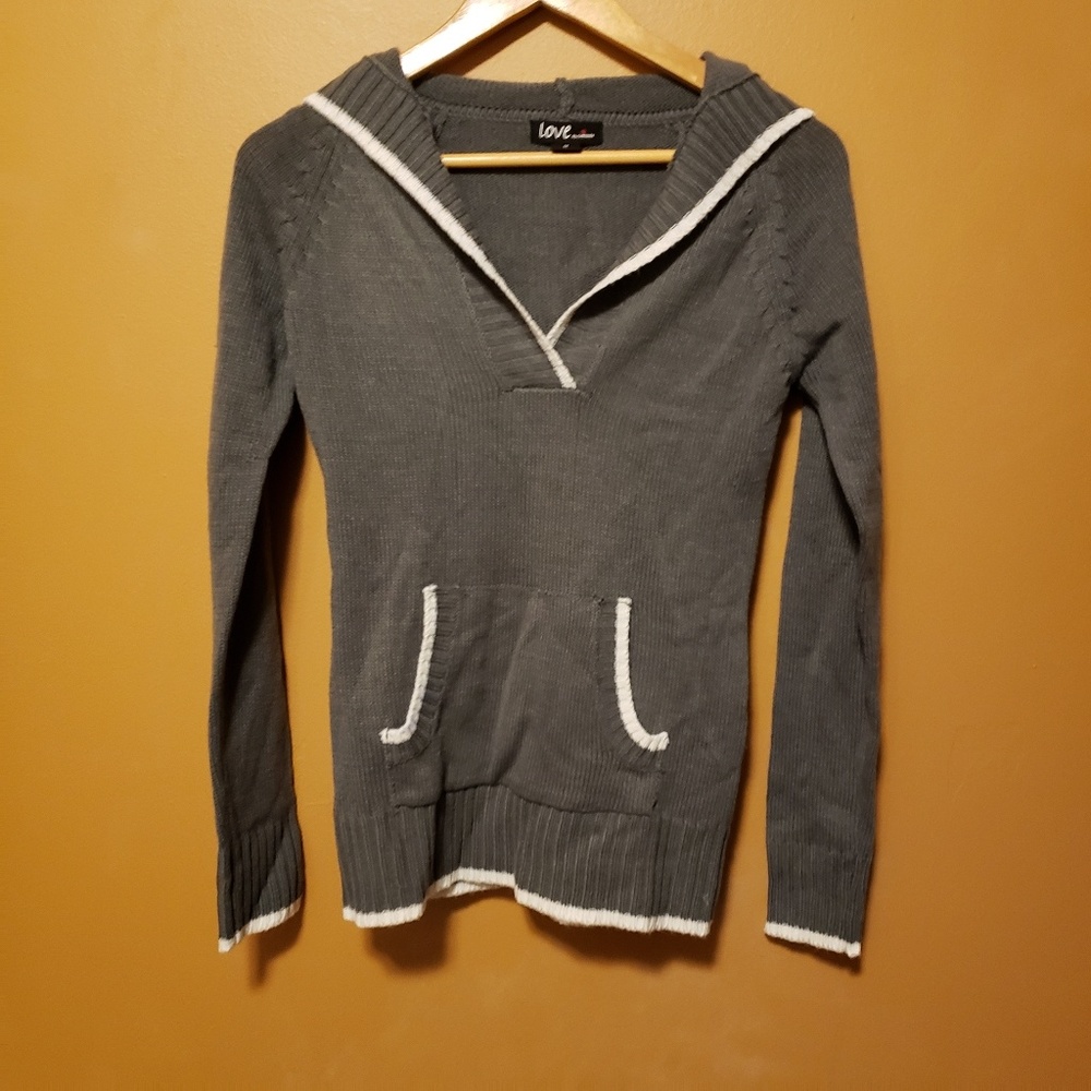 Medium Grey Hooded Sweater